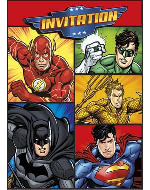 8 invitations Justice League