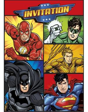 8 Justice League Festinvitasjon