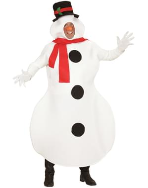 Snowman costume for a man