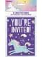 8 Unicorn Party Invitations - Happy Unicorn