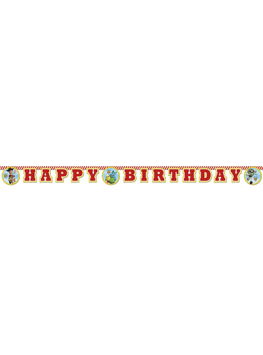 Banner Happy Birthday Toy Story 4