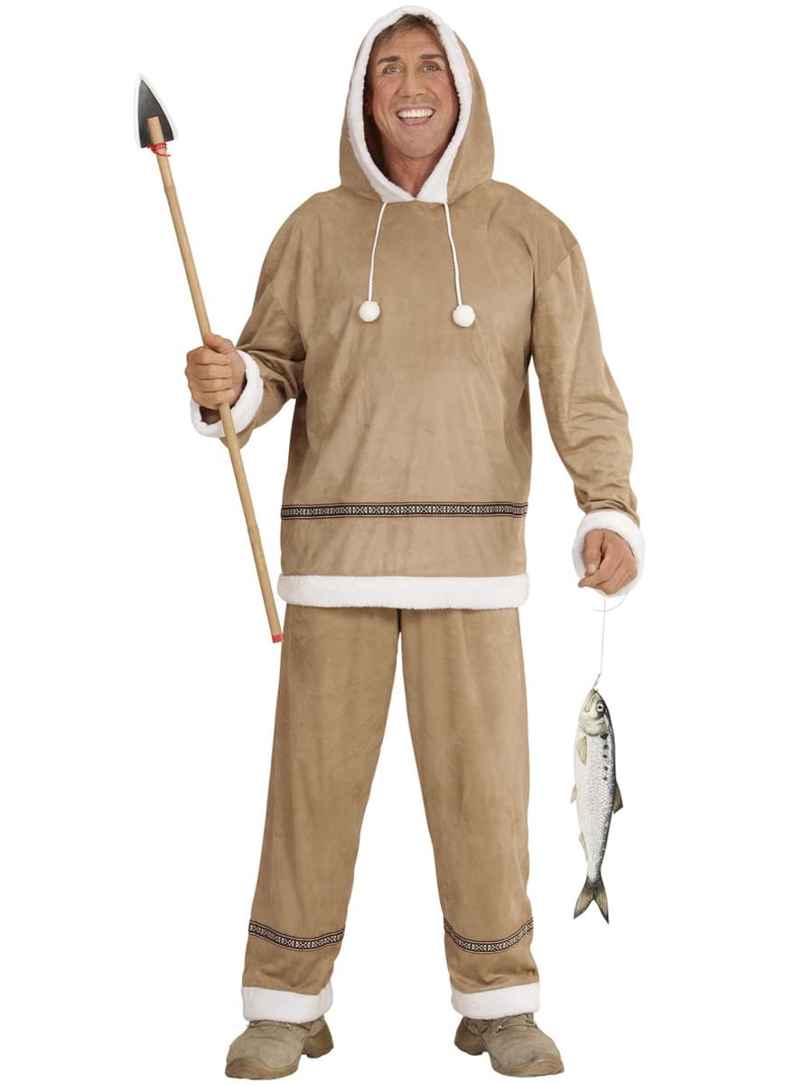 Mens Plus Size Eskimo Costume