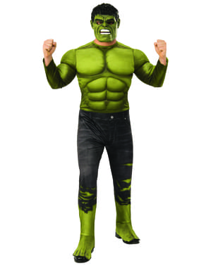 Costum Hulk deluxe pantalon rupt pentru bărbat – The Avengers