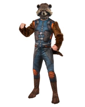Fato de Rocket Raccoon deluxe para homem - Os Vingadores
