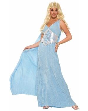 Costum regina dragonilor celest pentru femeie