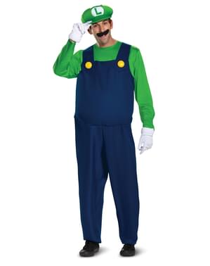 Fato de Luigi deluxe para homem - Super Mario Bros