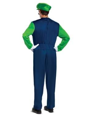 Fato de Luigi deluxe para homem - Super Mario Bros