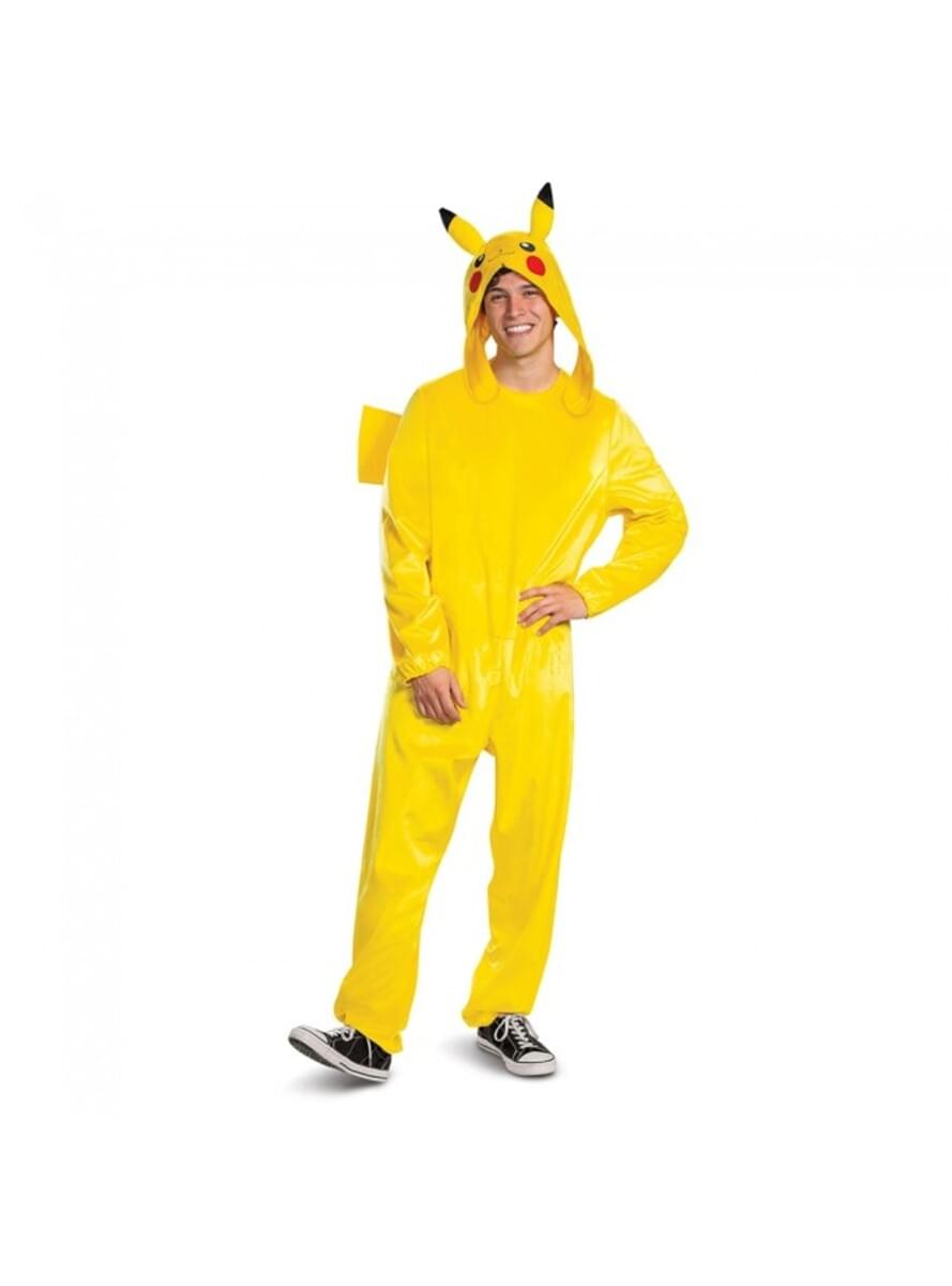 Maskeraddräkt Pikachu Deluxe vuxen - Pokemon
