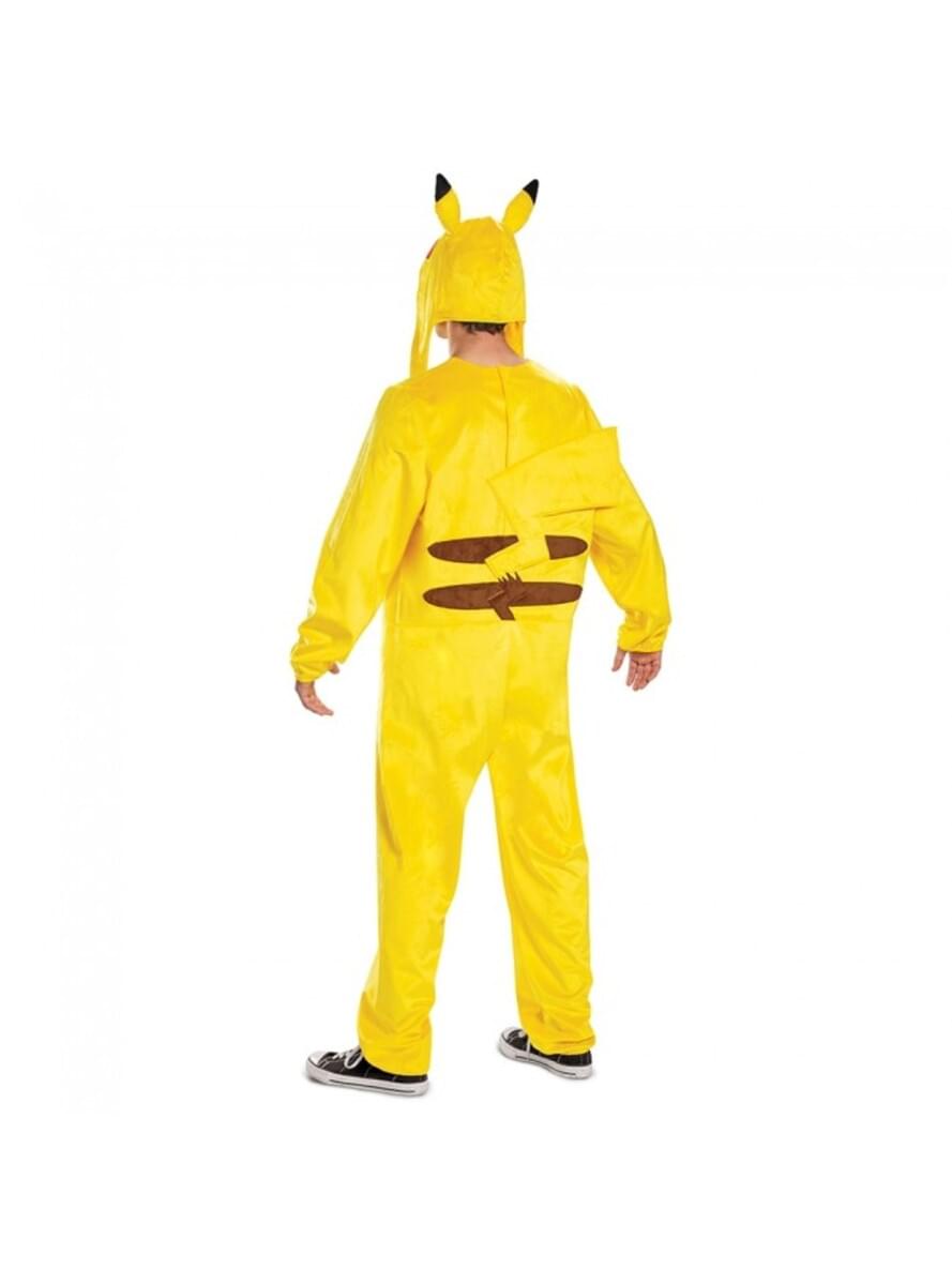 Maskeraddräkt Pikachu Deluxe vuxen - Pokemon