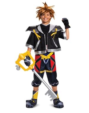 Kingdom Hearts III Sora Klassisk Deluxe Kostyme til Tenåringer
