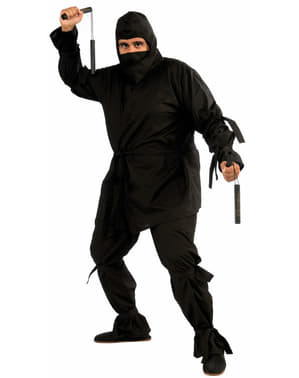 Mens Plus Size Ninja Deluxe Costume