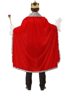 Capa e coroa de rei para homem