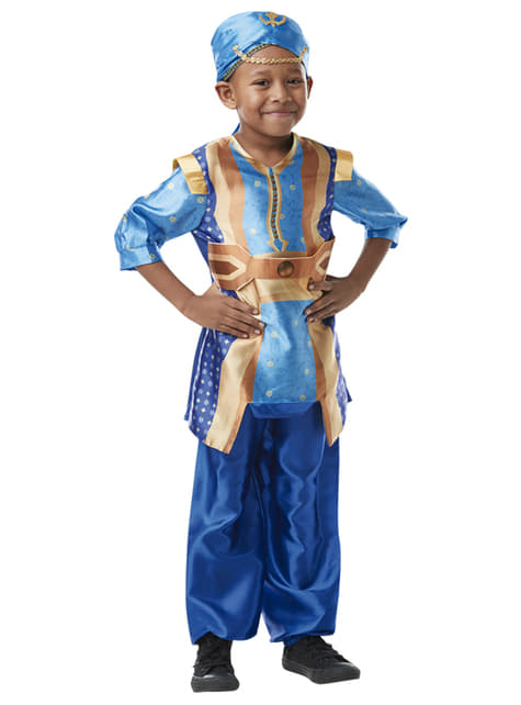 Bambini Aladino E La Lampada Magica Tute Genio Cosplay Muscolo