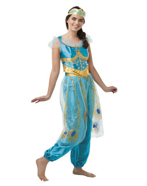 Jasmine Costume in Blue for Women - Aladdin