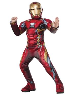 Iron Man deluxe Kostyme til Gutte - The Avengers