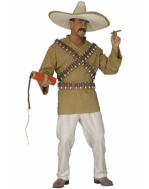 Mexikanischer Bandit Kostüm für Herren große Größe