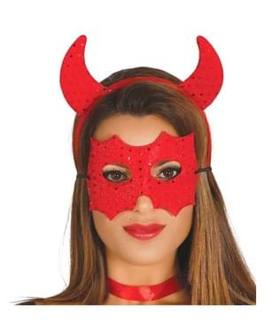 Kit de demónio lantejoulas para mulher