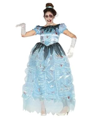 Disfraz de princesa de la media noche zombie para mujer