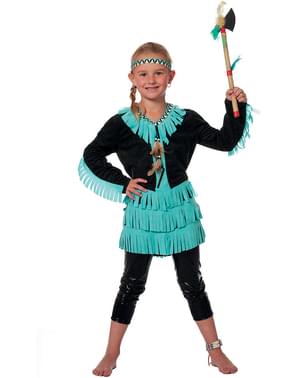 Costum de indiană neon pentru fată