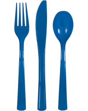 Set plastbestick mörkblå - Kollektion Basfärger