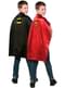 Capa de Batman y Superman reversible para niño