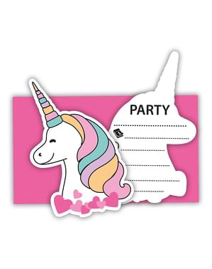 6 invitations Magic Party