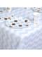 Nappe bleue et blanche en papier - Pattern Works