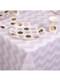 Różowo-biały papierowy obrus – Pattern Works
