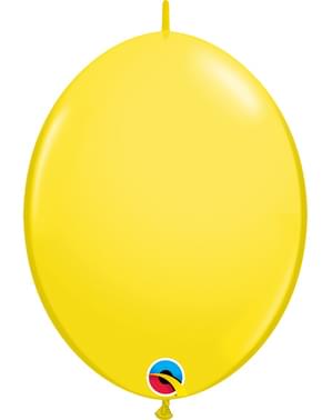 50 Link-O-Loon Balloons in Yellow (30.4 cm) - Quick Link Solid Colour