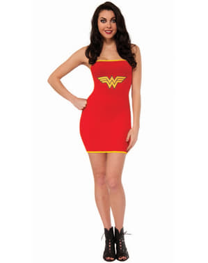 Bayan seksi Wonder Woman kostüm elbise