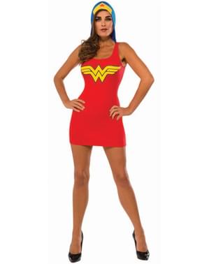 Robe Déguisement à capuche Wonder Woman femme