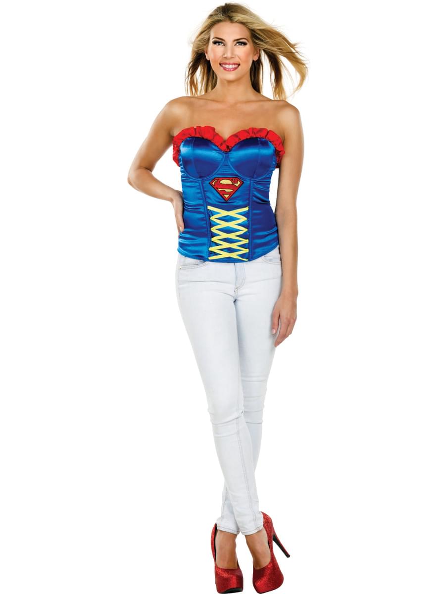 Naisten seksikäs Supergirl korsetti