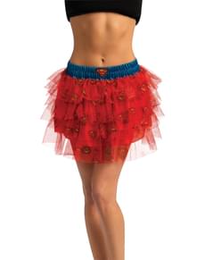 Saia com lantejoulas de Supergirl para mulher