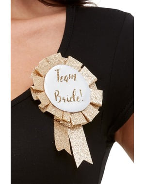 Pásek „Team Bride“ růžovozlatý pro ženy