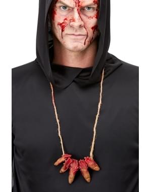 Collana con dita mozzate per adulto