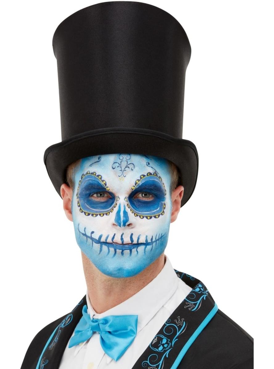 Mexican Catrina Makeup Kit for Men in Blue