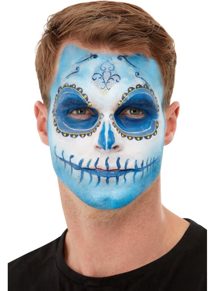 Mexican Catrina Makeup Kit for Men in Blue