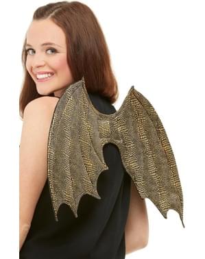 Gold Angel Wings for Adults