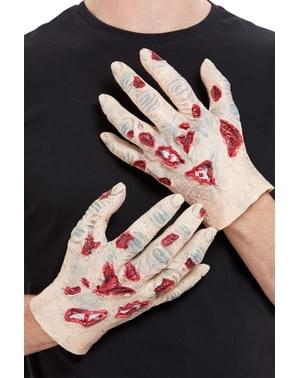 Zombie Latex Händer vuxen