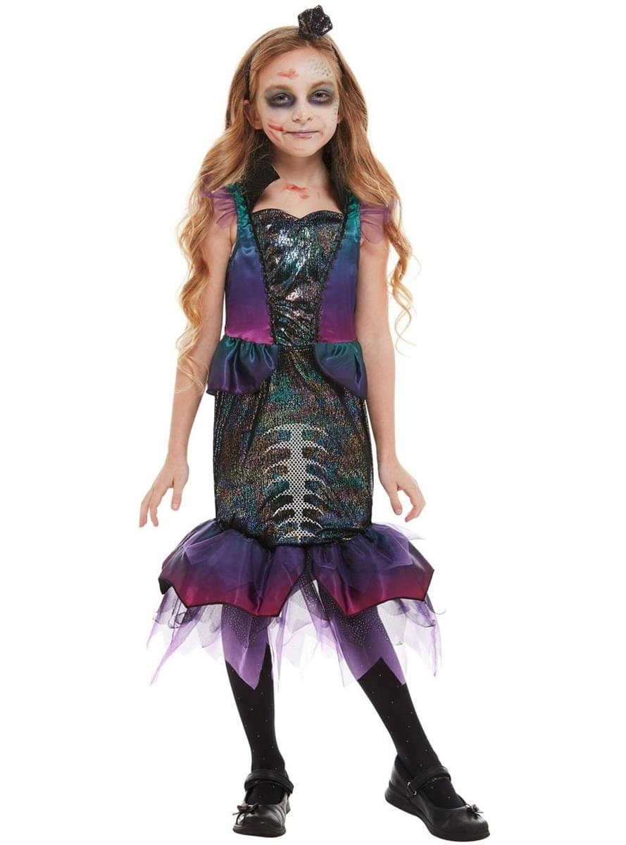 Zombie Mermaid Costume for Girls