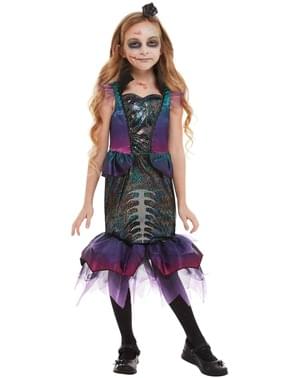Zombie Meerjungfrau Kostüm für Mädchen