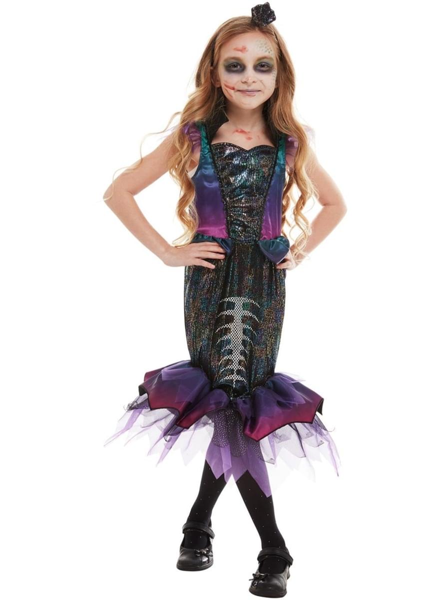 Zombie Mermaid Costume for Girls