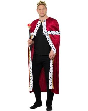 Koning Kostuum voor mannen in het rood