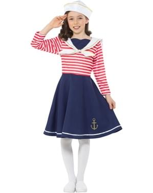 Seefahrerin Kostüm für Mädchen