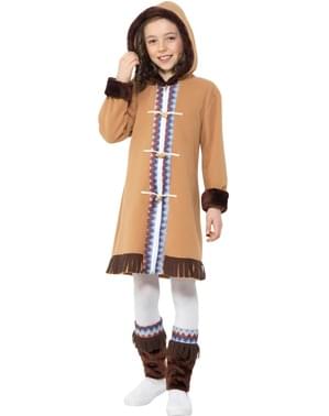 Costum de eschimos din Arctic pentru fată