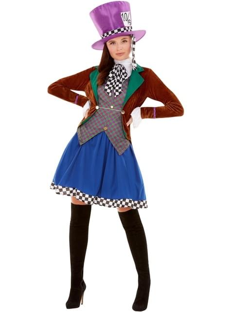 Disguise Costume da Cappellaio Pazzo Adulto Deluxe Piccolo, Multicolore,  Small : : Moda