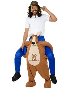 Fato às costas de canguru para adulto