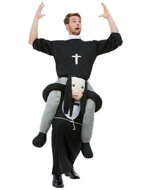 Nonne ride on kostume til voksne