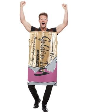 Disfraz de chocolatina Willy Wonka para adulto