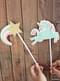 Набор из 10 фотозвонков Happy Unicorn реквизит - Единорог